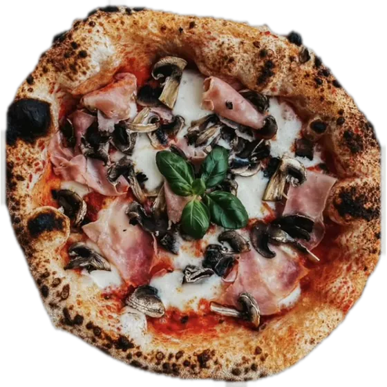 Pizza Prosciutto e Funghi